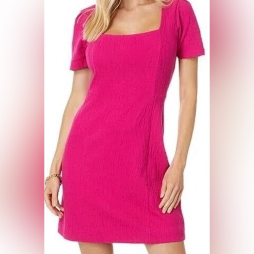 NWT Lilly Pulitzer - Brinley Shift - Mystique Pink Wavy Knit Jacquard - Size XL